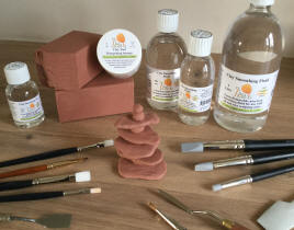 clay and clay smoothing fluid